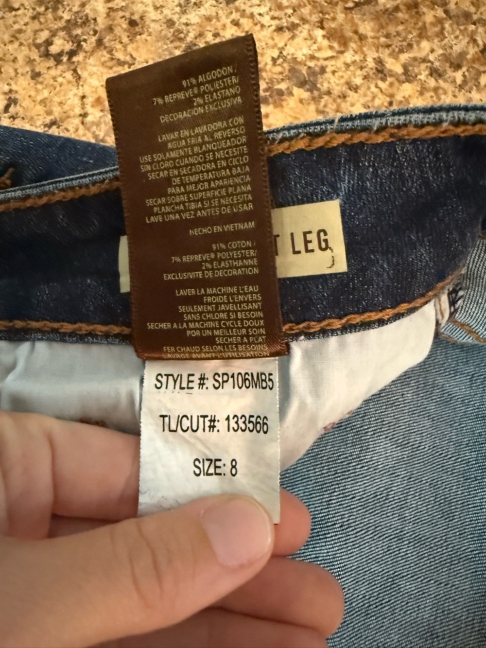 KUT from the Kloth Size 8 Cropped Straight Leg Denim Jeans Classic Medium Wash - Picture 5 of 8